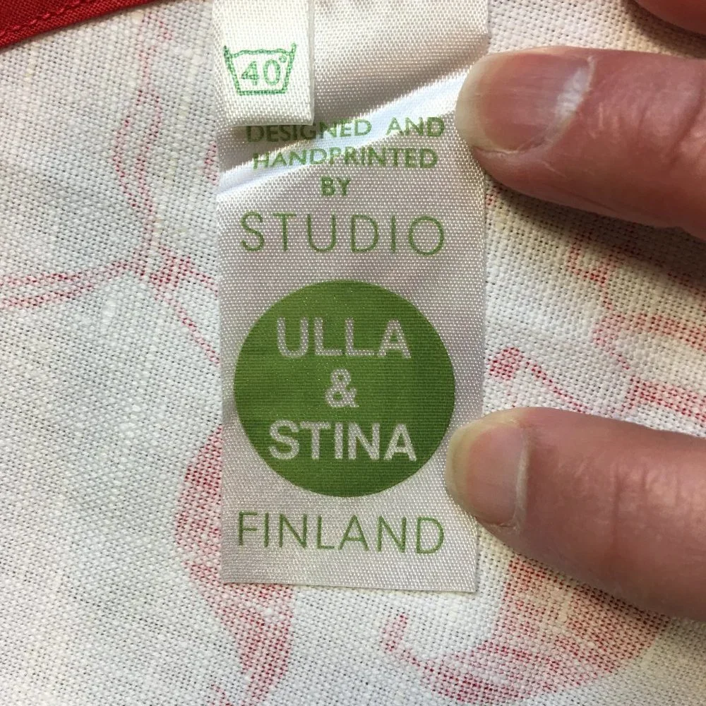 Christmas Ulla & Stina Elves Pigs Table Scarf or Mini Tree Skirt Made in…